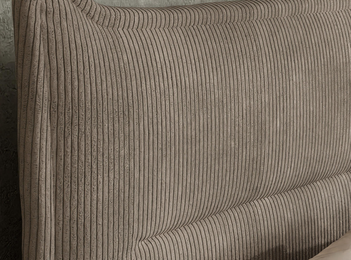 BOXSPRINGBETT Pelino 140/200 cm, in Beige, Bettkasten, Matratze, Topper - Beige/Schwarz, Holz/Holzwerkstoff (140/200cm) - Maison de Reve