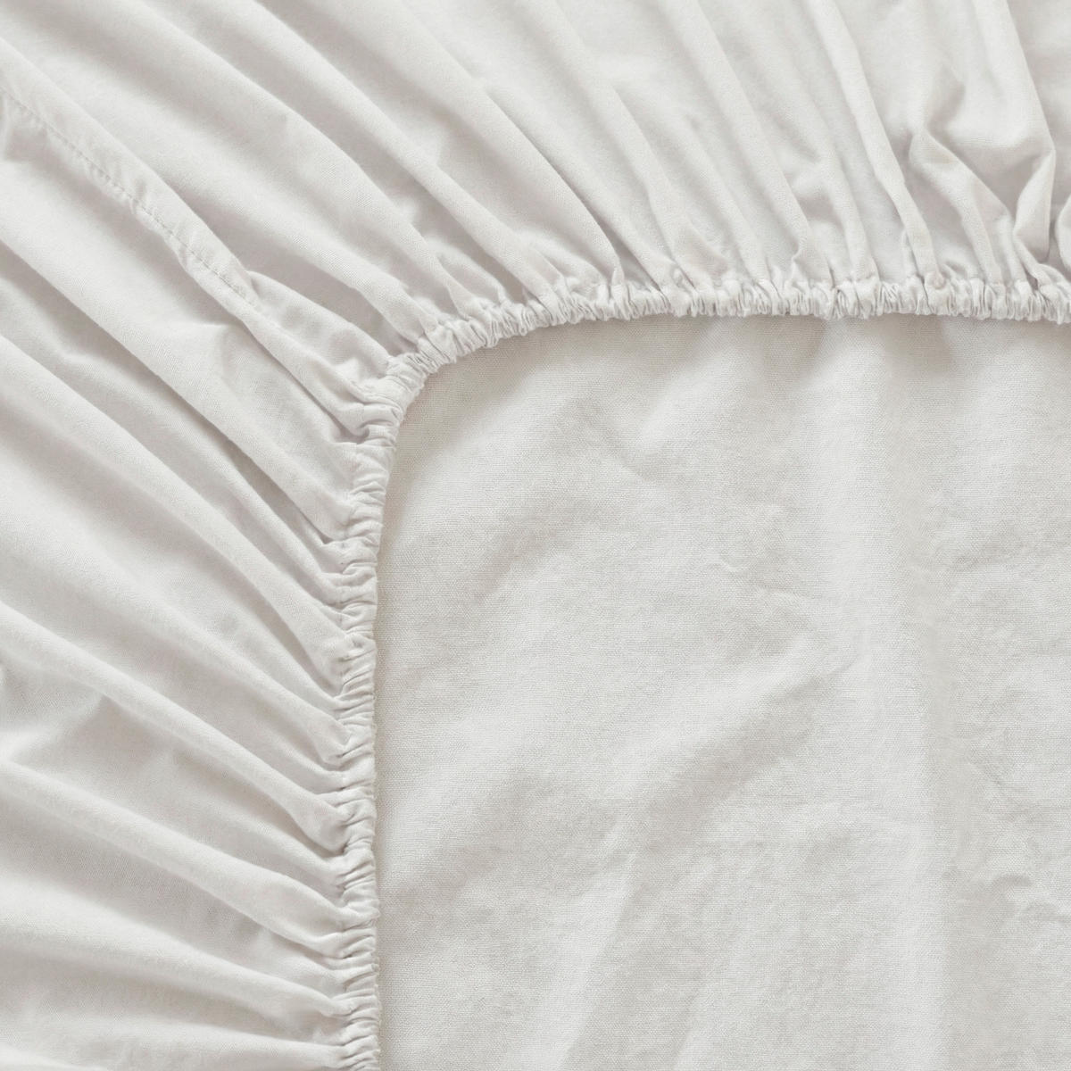 SPANNBETTTUCH basic 200 tc 180x200x32 cm weiss - Weiß, Textil (180/200cm) - Happy Friday