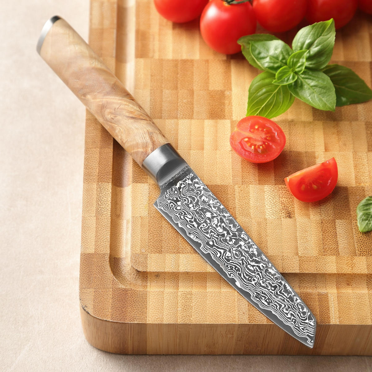 OFFICEMESSER 10 cm - Birkefarben, Holz/Metall (21cm) - Zayiko