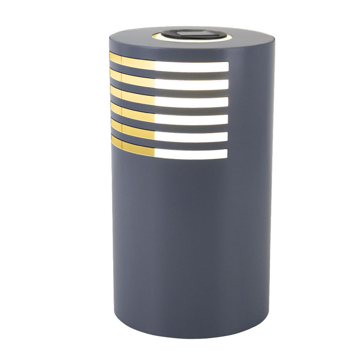 LED STEHLAMPE Metall Silber - Silberfarben, Metall (20/20/35cm)