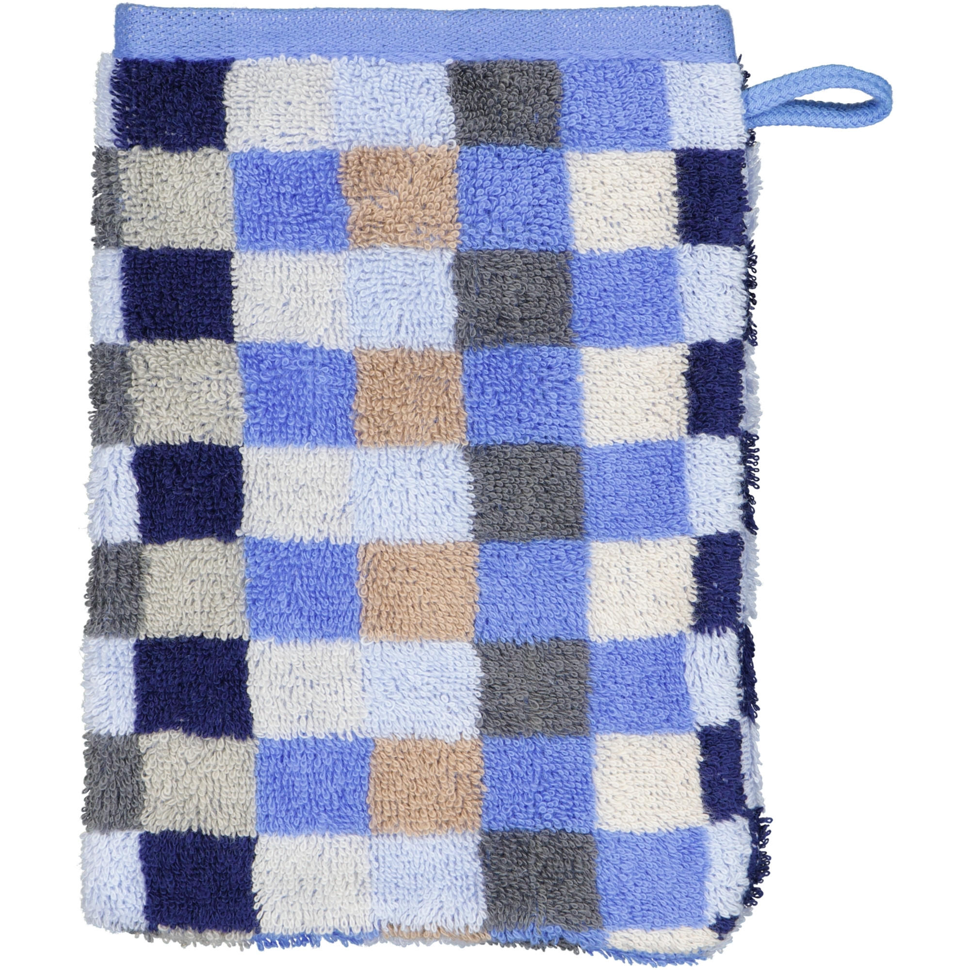 HANDTÜCHER UNIQUE KARO 942 SAPHIR - 11 - Blau, Textil (16/22cm) - Cawö