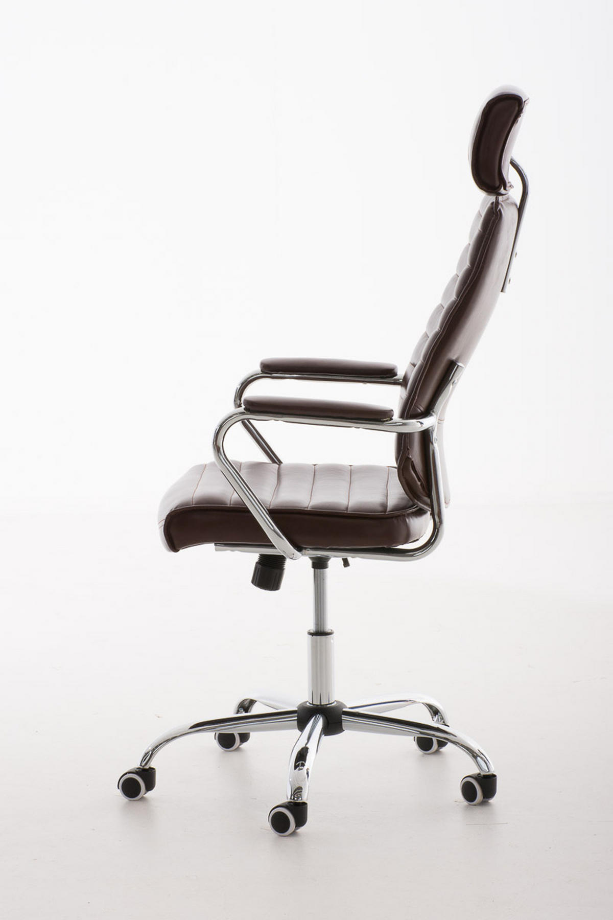 BÜROSTUHL Rako, Bordeauxrot - Bordeaux, Textil/Metall (60/128/67cm) - TPFLiving