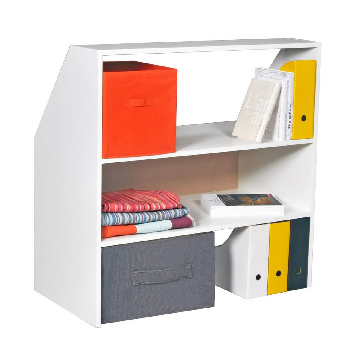 DACHSCHRÄGENSCHRANK ALIX/ 100x100x51.8 cm - Weiß - Weiß, Holzwerkstoff (51.8/100/100cm) - Weber Industries