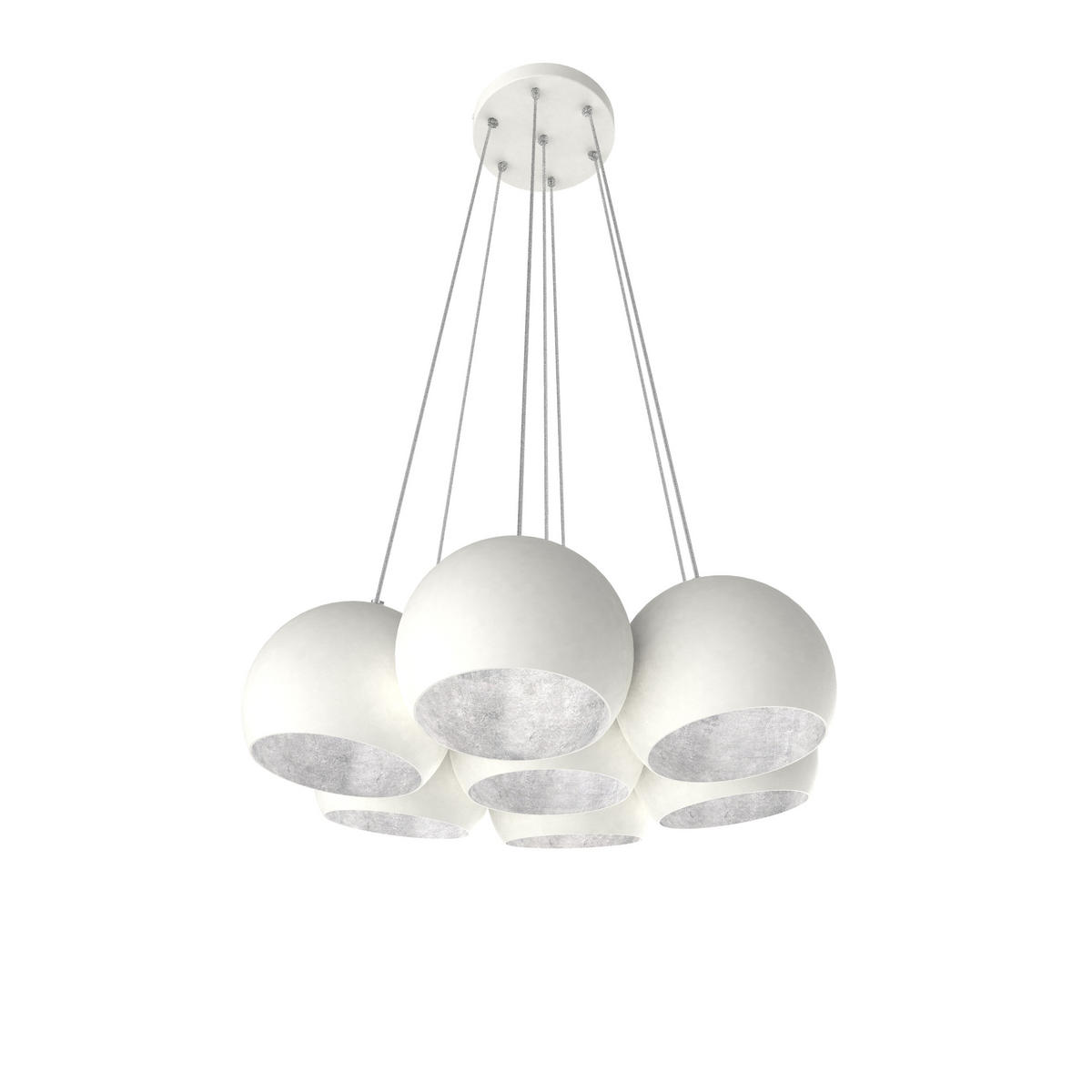 HÄNGELEUCHTE - Weiß, Metall (25/25/20cm) - Lumicom