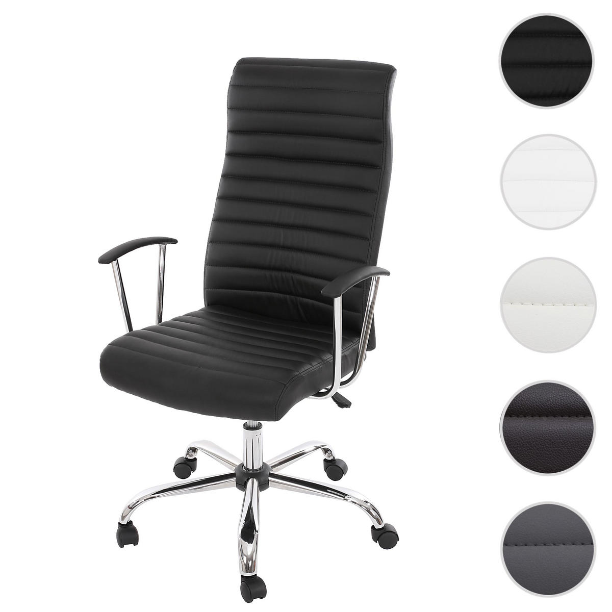 BÜROSTUHL Schwarz - Schwarz, Textil (68/117/71cm) - MCW