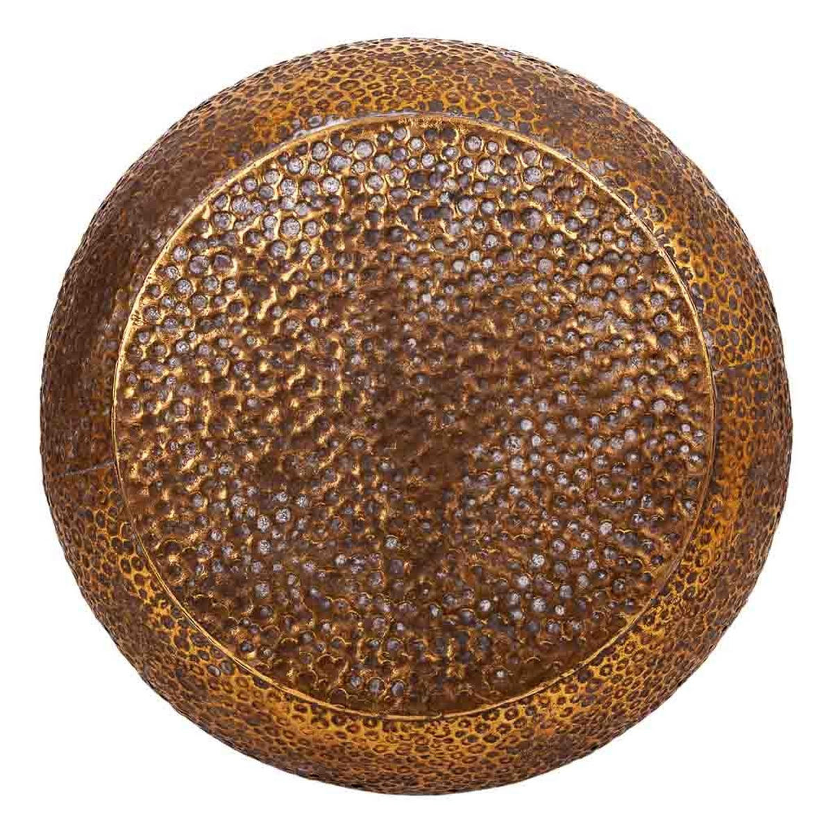 HOCKER aus Metall, golden, 35x44cm - Goldfarben, Metall (35/44/35cm) - Wanderlust