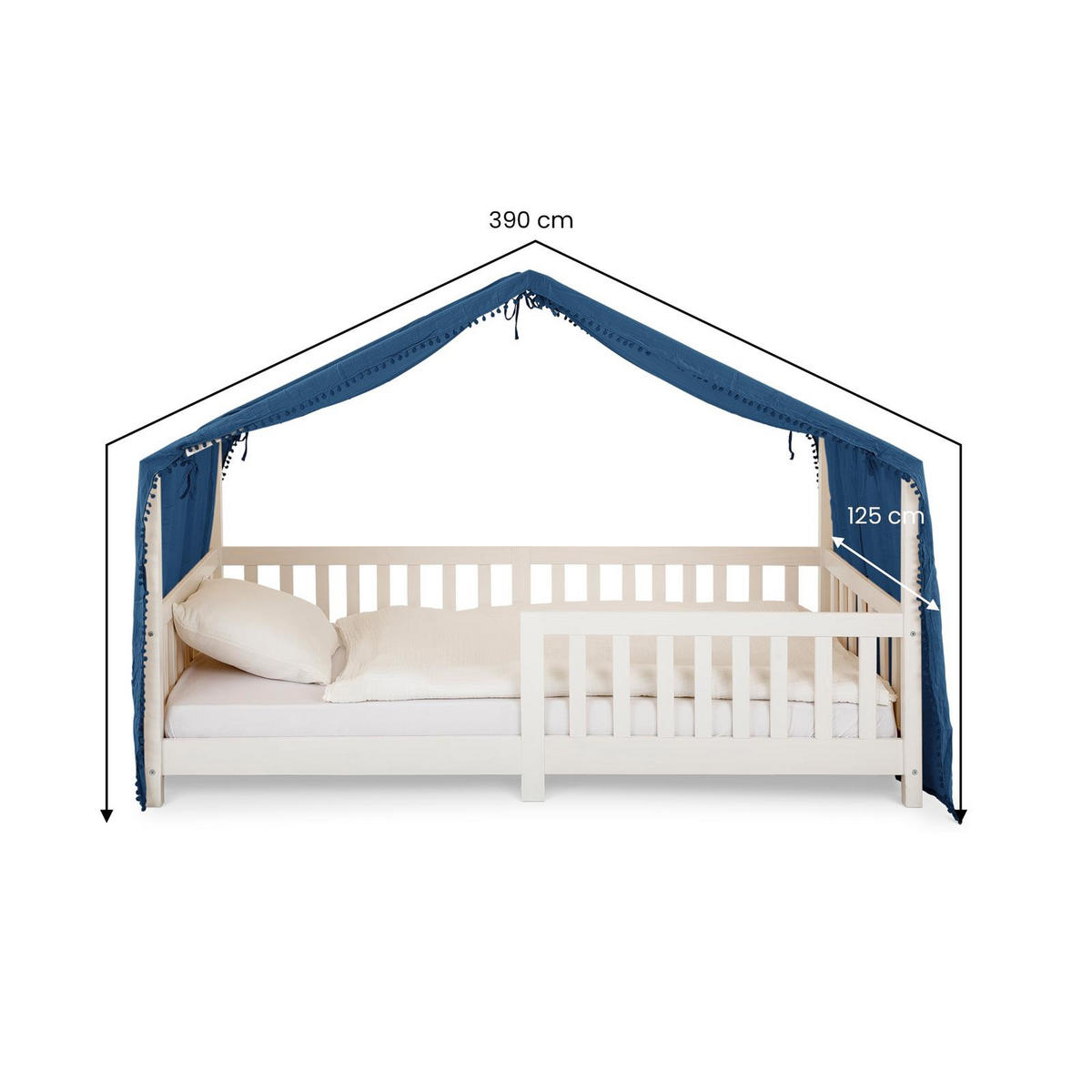 BETTHIMMEL FÜR HAUSBETT LIAN blau - Blau, Textil - IDIMEX