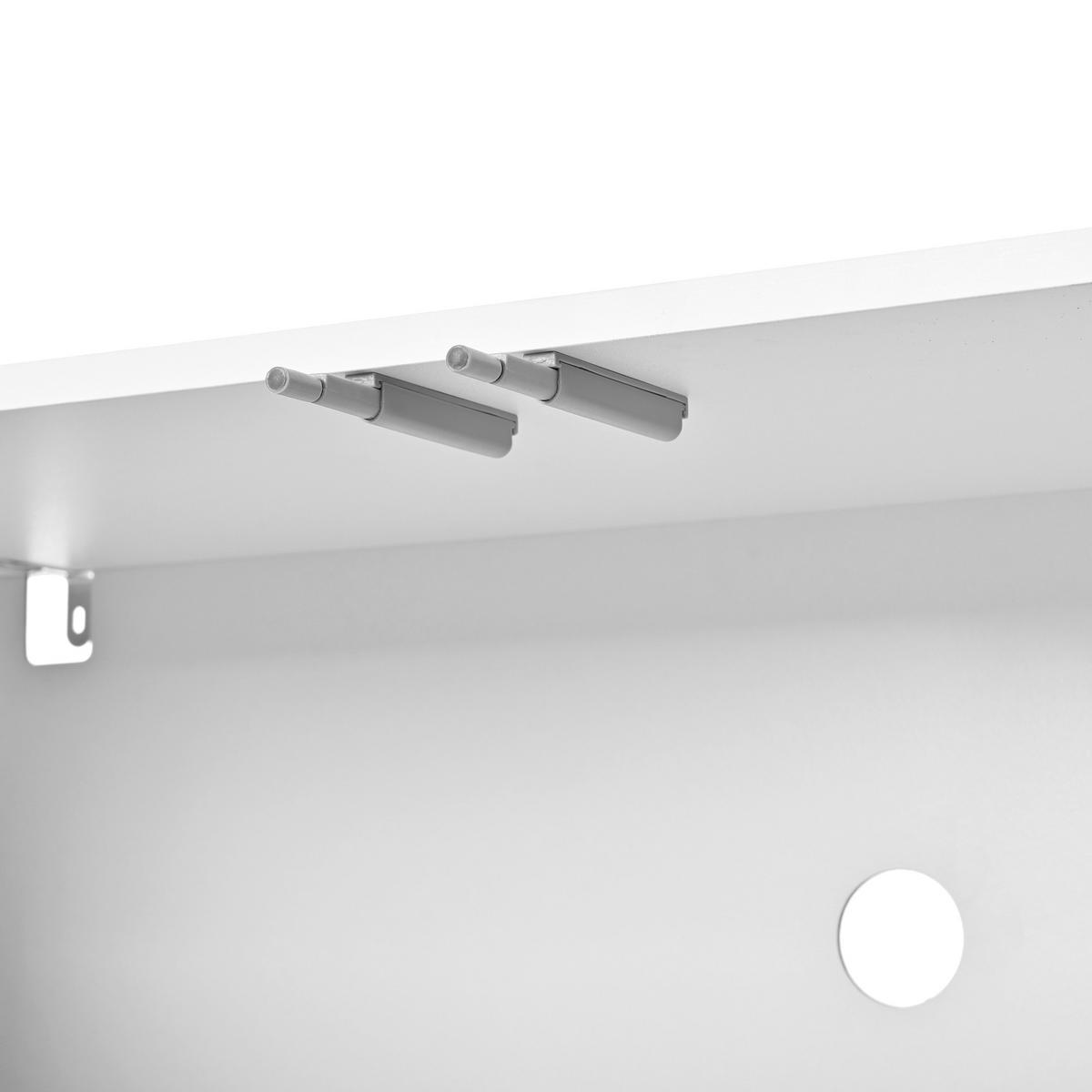 LOWBOARD in Naturfarben TV-Schrank mit Metallfüße, 180 L/35 B/40H(cm), für Wohnzimmer - Schwarz/Naturfarben, Holzwerkstoff/Metall (180/40/35cm) - STILVORA