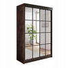 SCHIEBETÜRENSCHRANK ARI 2 mit Spiegel 150 - Dunkle Esche - Eschefarben, Holzwerkstoff (150/200/62cm) - Kier Furniture