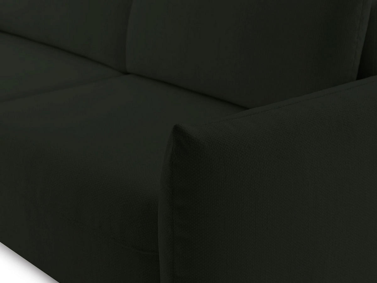 SCHLAFSOFA Theolla Grün - Schwarz/Grün, Textil/Metall (248/97/111cm) - Selsey