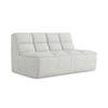 2-SITZER-SOFA Strukturstoff Stoff Beige - Beige/Schwarz, Kunststoff/Textil (160/75/93cm) - Makamii