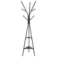 GARDEROBENSTÄNDER Metall schwarz 181 cm Wray - Schwarz, Metall (33/180/33cm) - Beliani