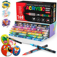 ACRYLSTIFTE Set 168 Farben - Multicolor, Kunststoff (10/10/15cm)