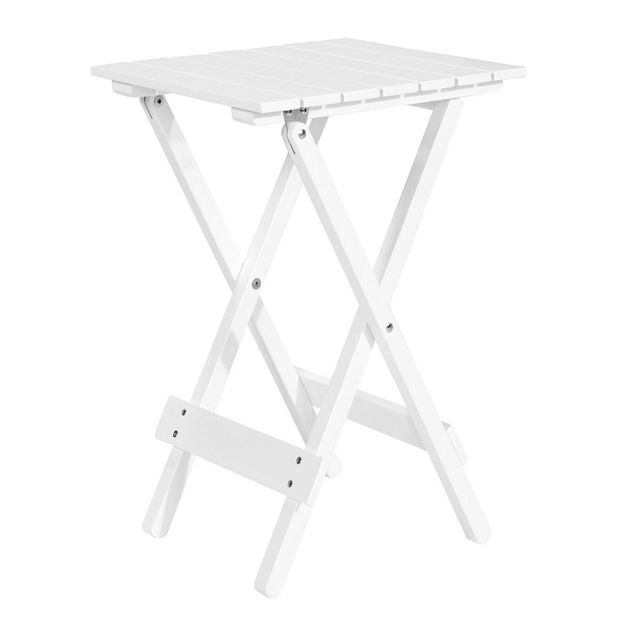 GARTENTISCH Lodge - Weiß, Holz (30/38/51cm) - Butlers