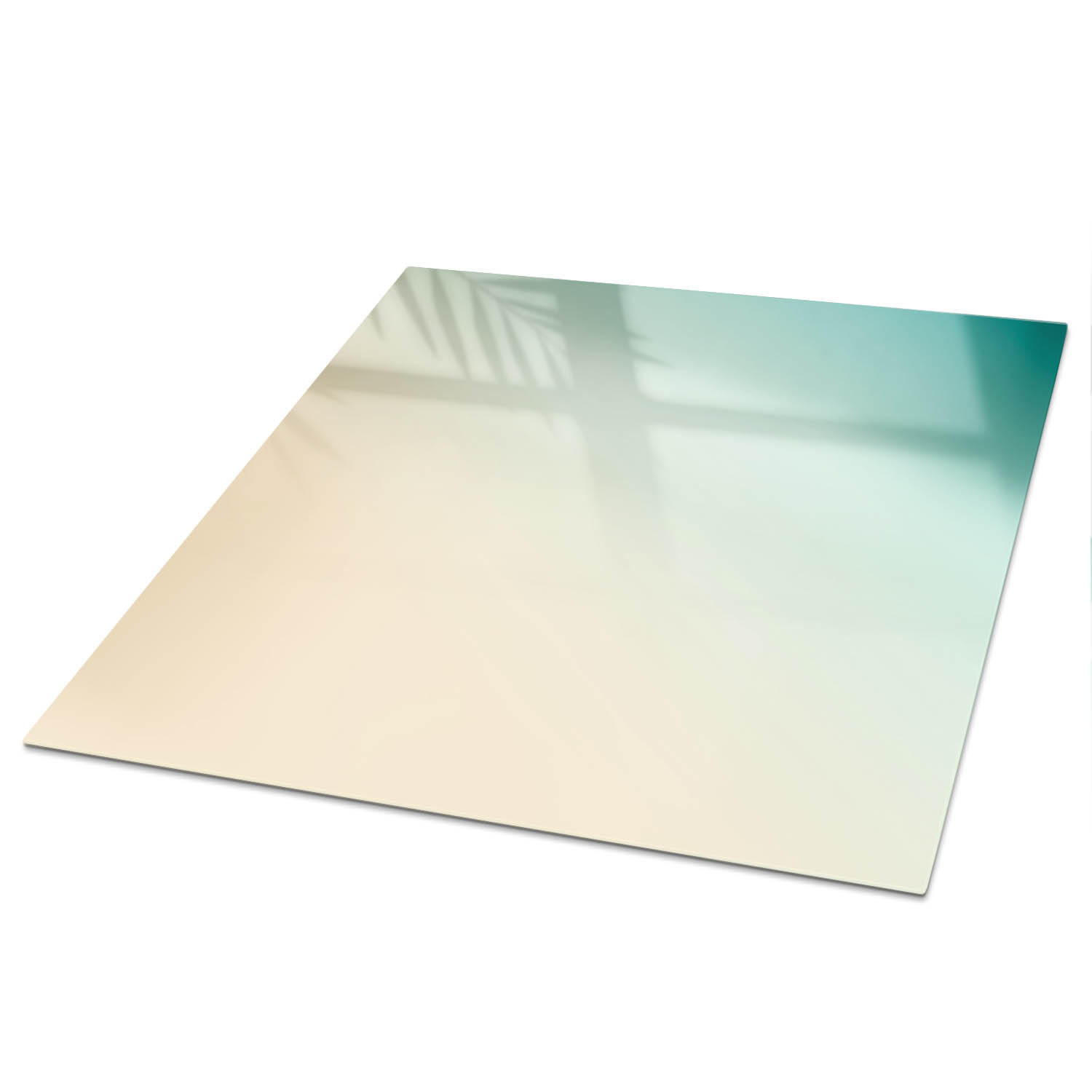 TISCHPLATTE 50x50 cm – Farbenfroher Minimalismus - Pink, Glas (50/50/0.4cm) - Wallfluent