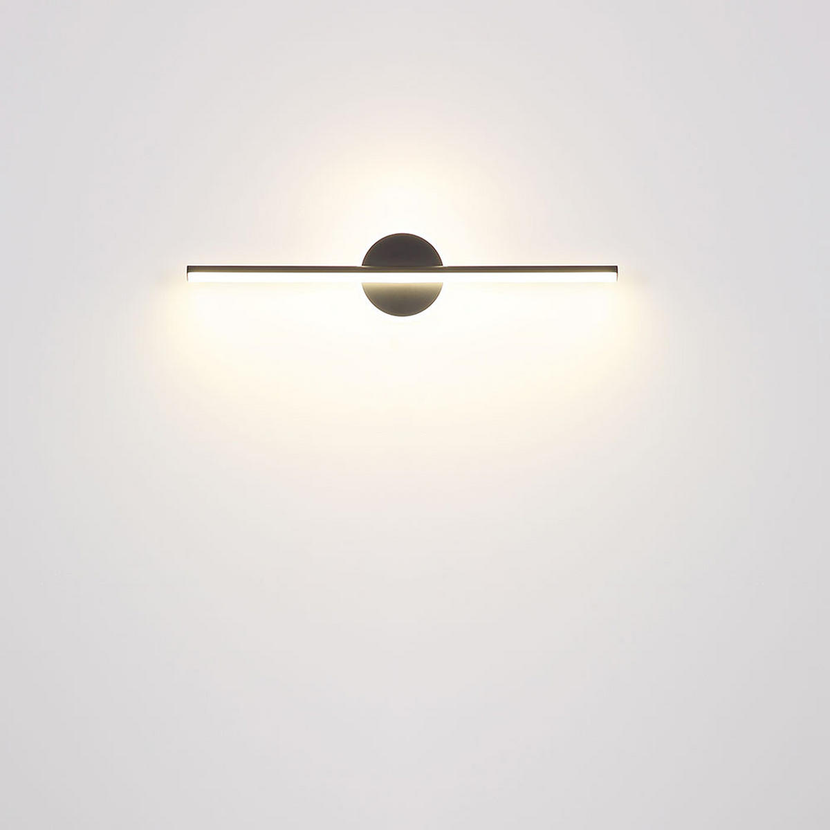 LED WANDLEUCHTE Metall Schwarz matt - Schwarz, Metall (60.8/13/60.8cm) - Globo Lighting