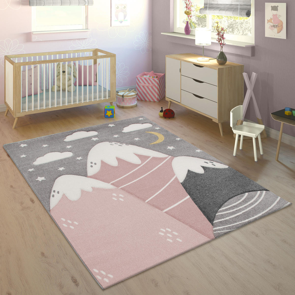 KINDERTEPPICH 200/290 cm Cosmo 707 - Dunkelgrau, Textil (200/290cm) - Paco Home
