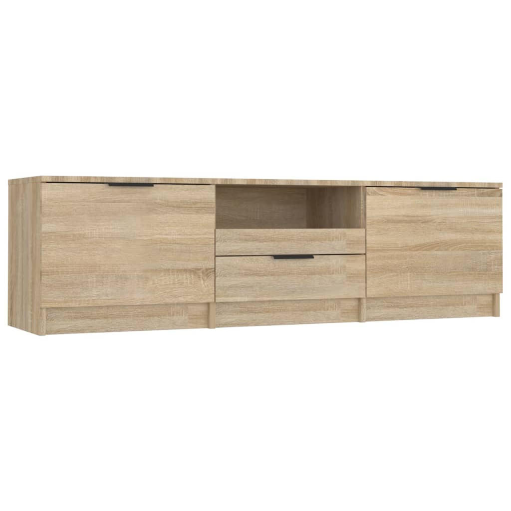 vidaXL Lowboard Sonoma Eiche 140x40x35 cm