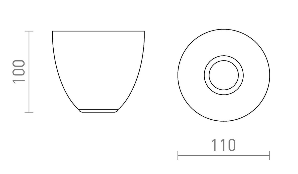 DECKENLEUCHTE REACH Schwarz 11 W - Schwarz, Metall (11/11/10cm) - Rendl
