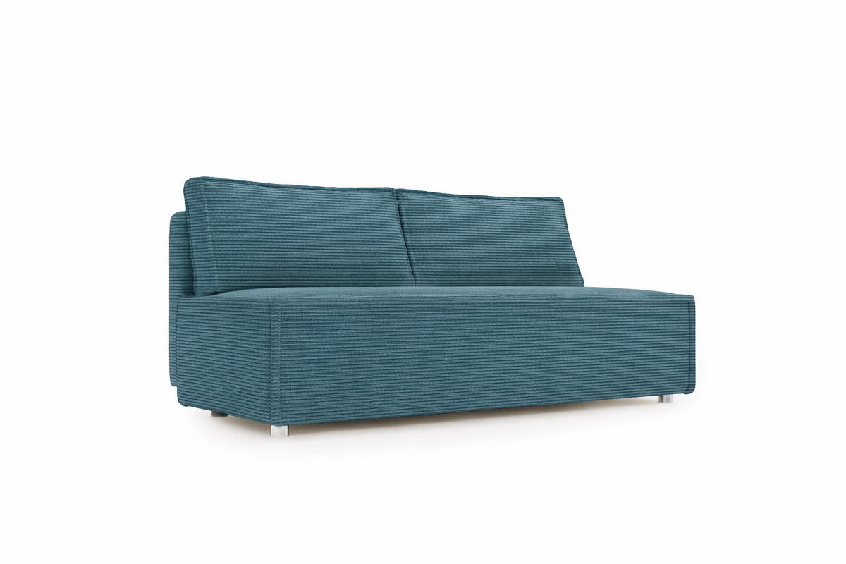 SCHLAFSOFA Mit Bettkasten DUO, Stoff Poso, Azurblau - Blau, Holz (198/89/90cm) - Kaiser Möbel