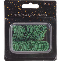 WEIHNACHTSSCHMUCKAUFHÄNGER 40er-Set - Grün, Metall (9/10.5/1.5cm) - Home Styling Collection