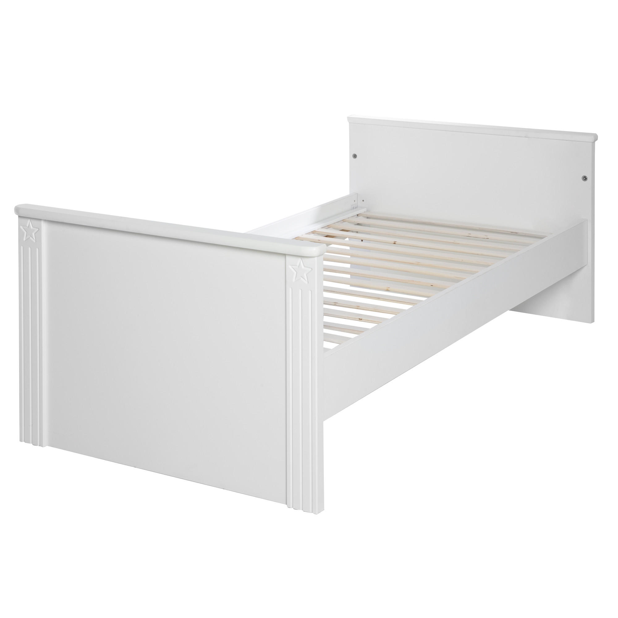 BABYBETT Maxi 70 x 140 cm - Weiß, Holzwerkstoff (70/140cm) - Roba