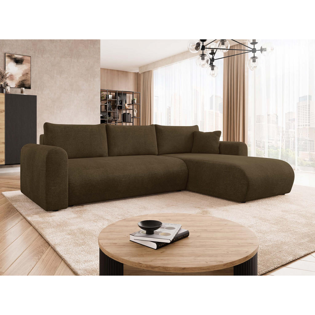 Thumbnail - Mirjan24 Ecksofa, Braun, Textil, 5-Sitzer, L-Form,L-Form, 252x158 cm, Wohnzimmer, Sofas & Couches, Wohnlandschaften, Eck...