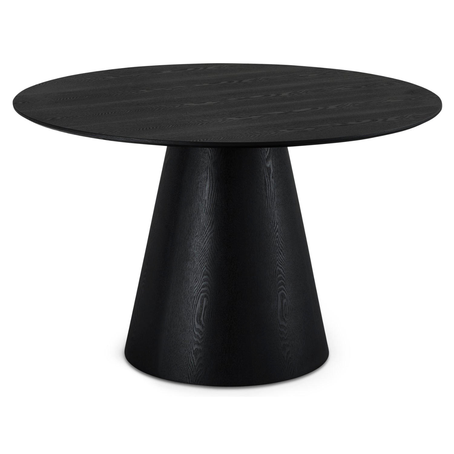 ESSTISCH 120/120/76 Schwarz rund - Schwarz, Holz (120/120/76cm) - Furnhouse