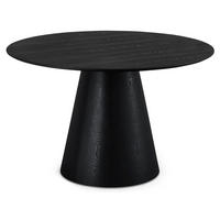 ESSTISCH 120/120/76 Schwarz rund - Schwarz, Holz (120/120/76cm) - Furnhouse