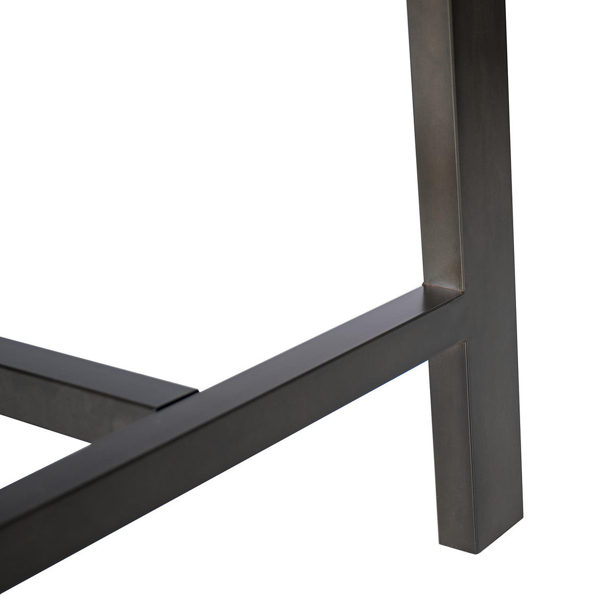 BARTISCH - Pinie massiv / Metall - Beige, Holz (75/120/95cm) - home24