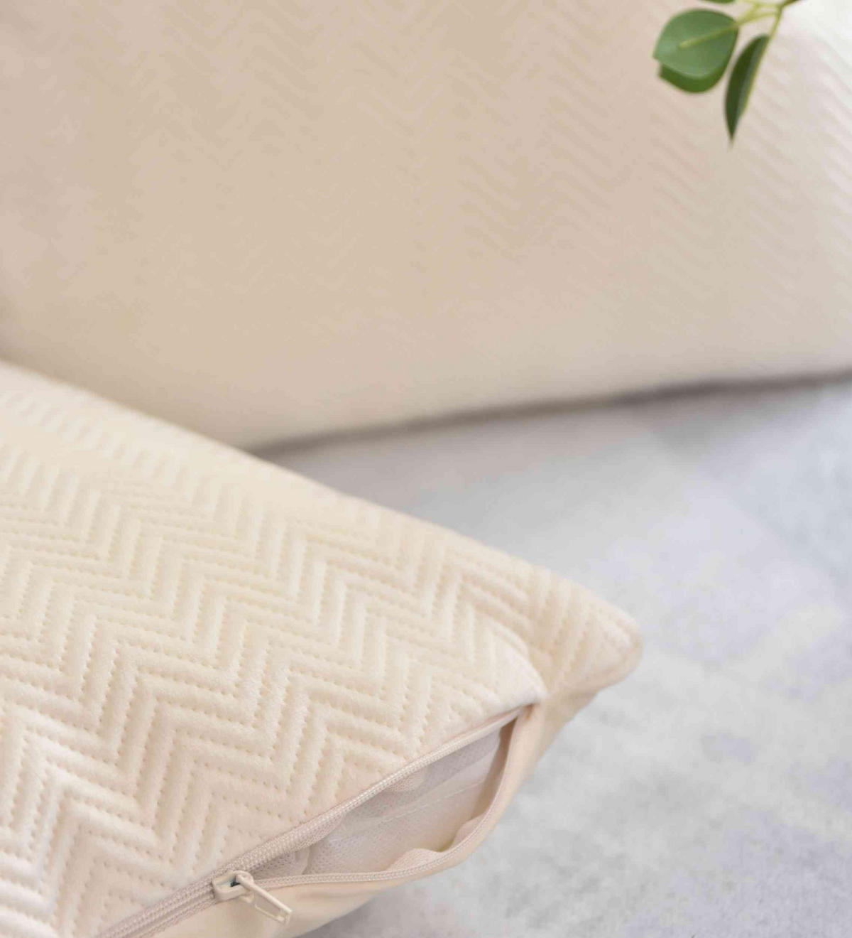DEKOKISSEN Greta 45x45 cm Creme - Creme, Textil (45/45cm)