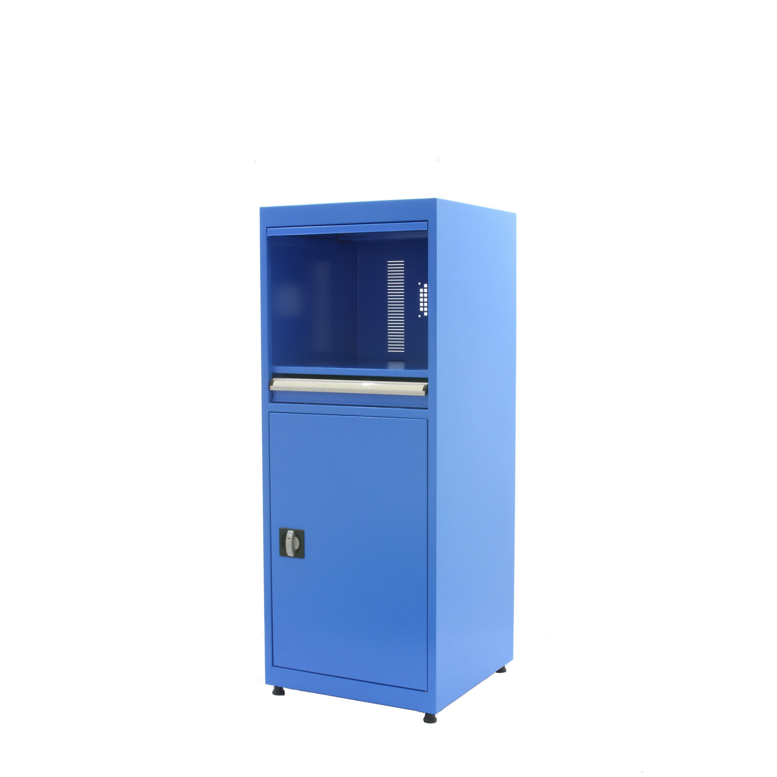 Proregal Industrie-Pc-Schrank Blau 56x140x57 cm