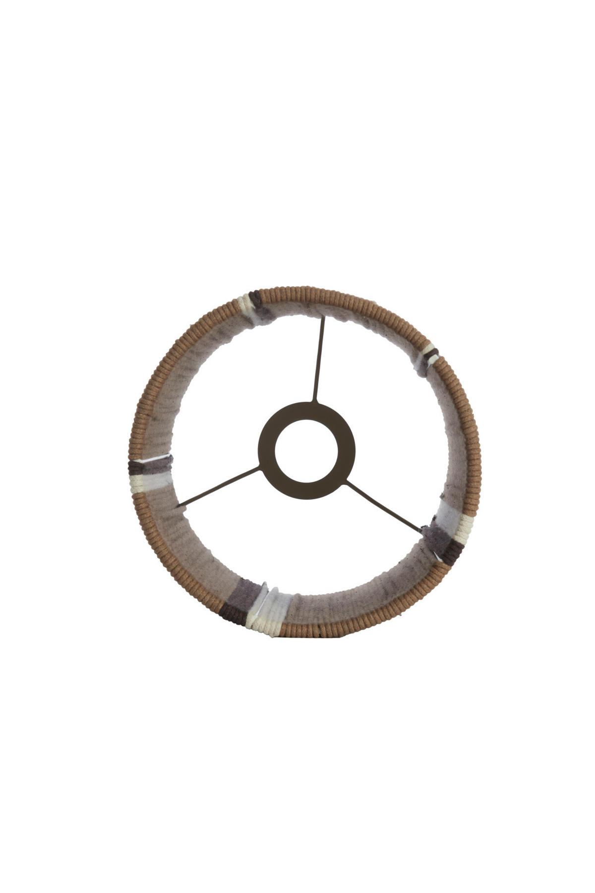 LAMPENSCHIRM Medan Braun Ø20/30 cm - Braun, Textil (20/20/30cm) - Light & Living