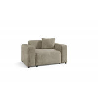 SESSEL Megan In Poso - Beige, Holzwerkstoff/Textil (145/75/98cm) - Fun Möbel