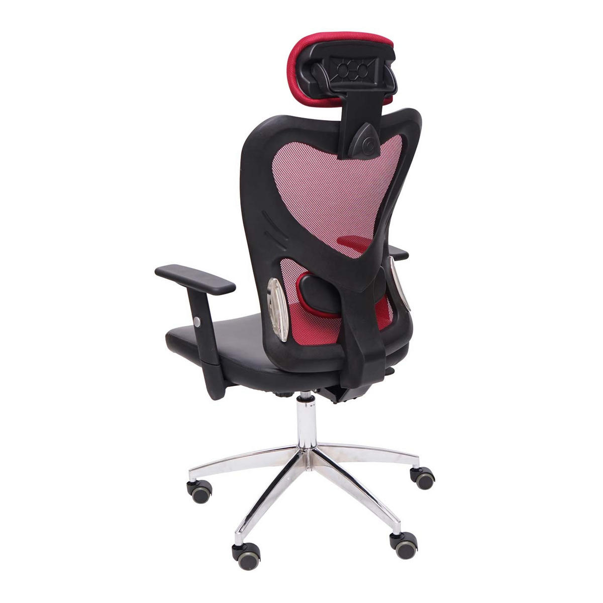 PROFI-BÜROSTUHL Rot - Rot, Textil (67/136/71cm) - MCW
