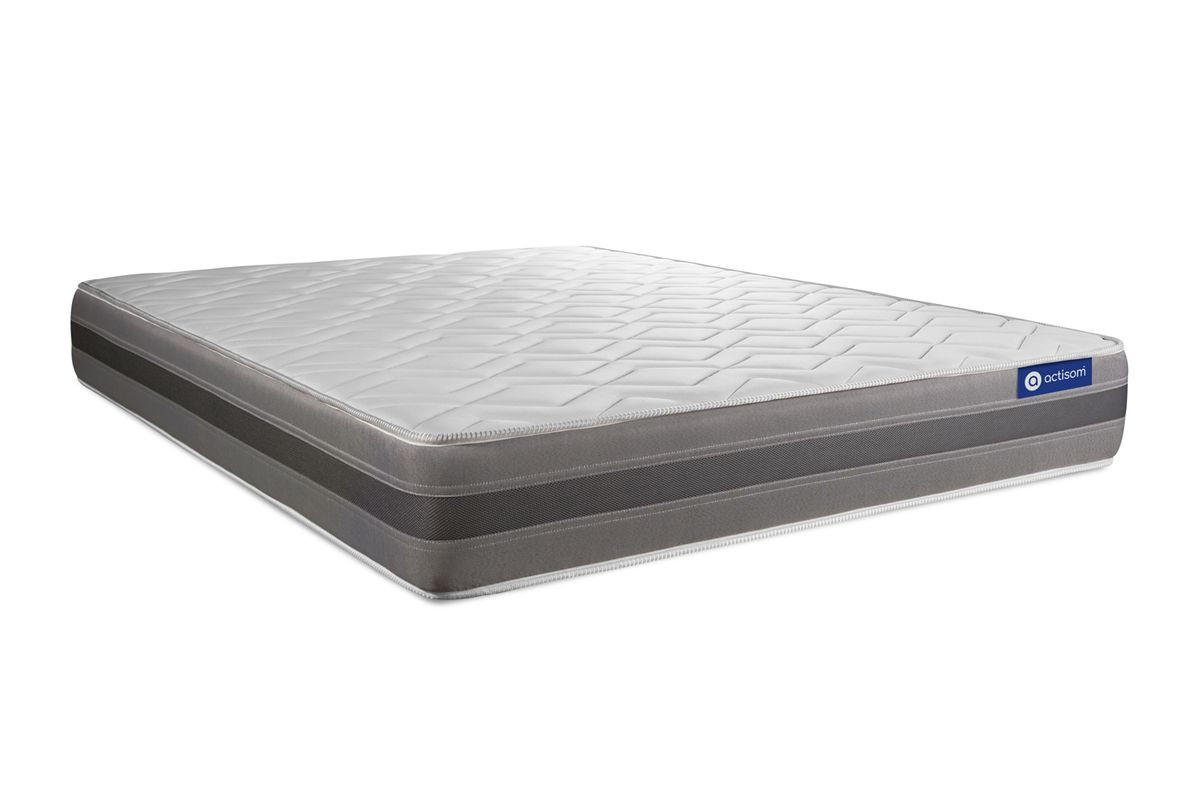 MATRATZE Actiflex relax Taschenfederkern und Memory-Schaum 160 x 200 cm h1 - Weiß, Textil (160/200cm) - ACTISOM