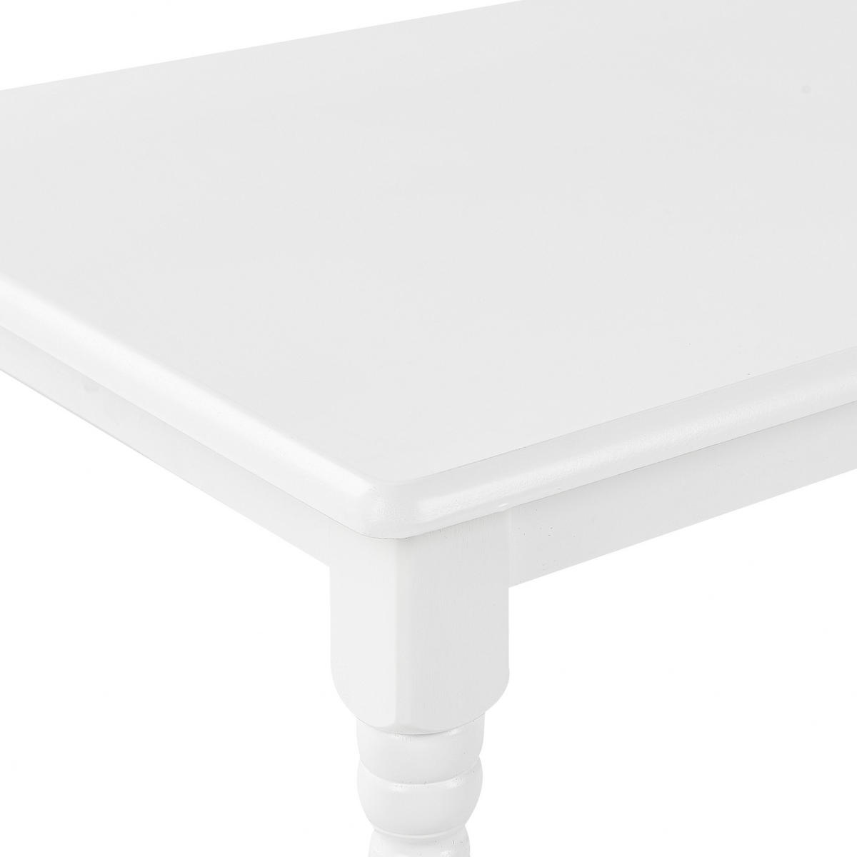 COUCHTISCH weiß rechteckig 60/120 cm Kokomo - Weiß, Holzwerkstoff (120/60/45cm) - Beliani
