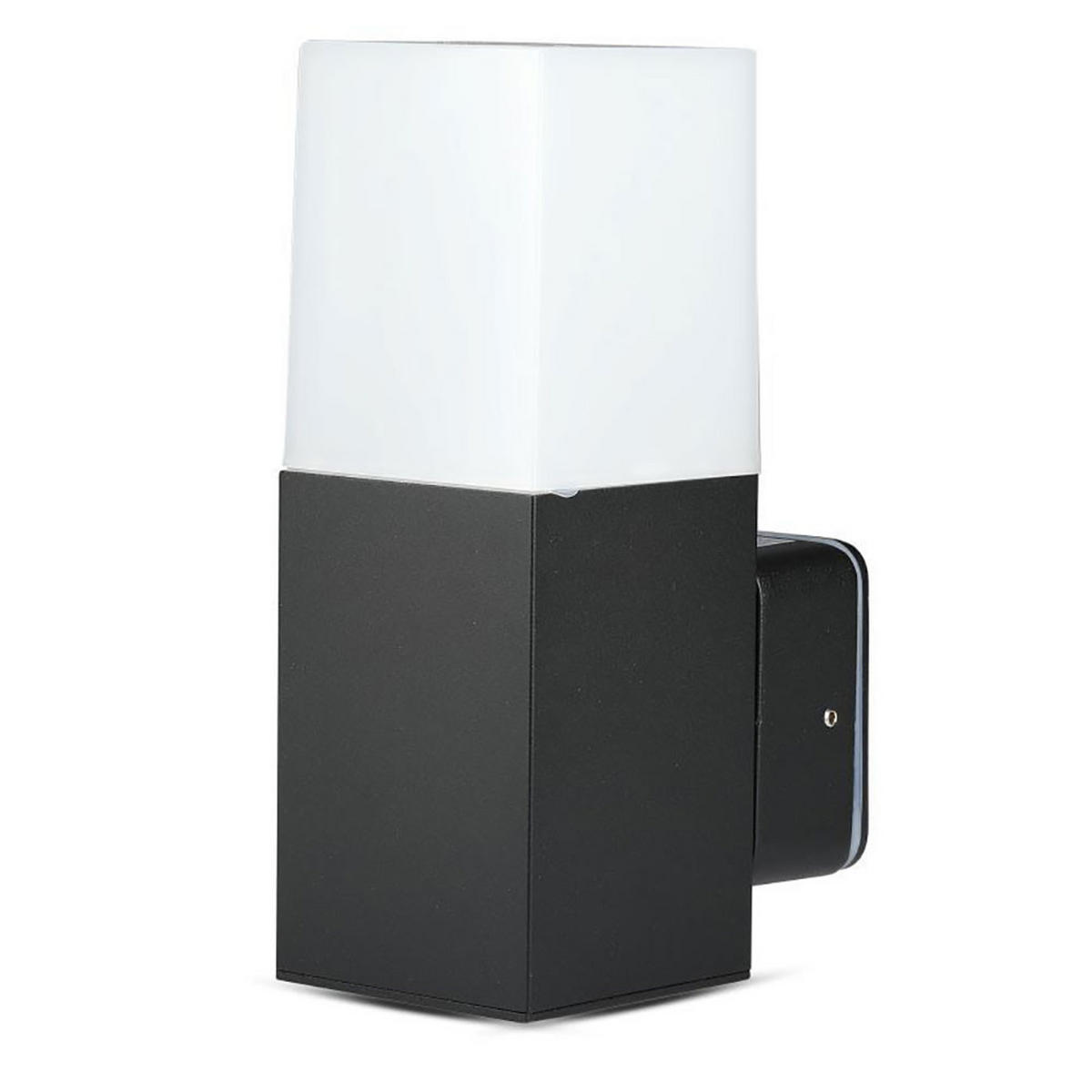 LED WANDLEUCHTE Aluminium Schwarz 2er Set - Schwarz, Metall (12.1/8/25cm)