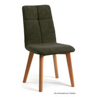 ESSZIMMERSTUHL (6er-Set) Dillian 47x92x60 Eiche geölt/Khaki - Dunkelgrün/Eichefarben, Kunststoff (60/92/47cm) - 58aufmkessel