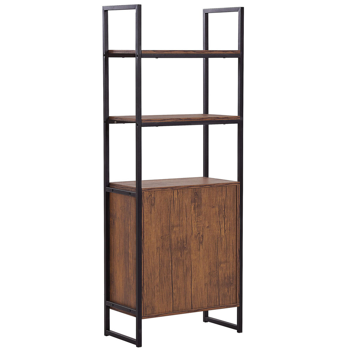 REGAL 3 Fächer Tifton - Dunkelbraun, Holzwerkstoff (61/158/32cm) - Beliani