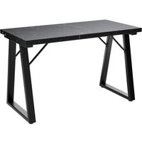 ESSTISCH in Holz, Metall 120/60/75cm - Schwarz, Holzwerkstoff (60/120/75cm) - HOMAVO