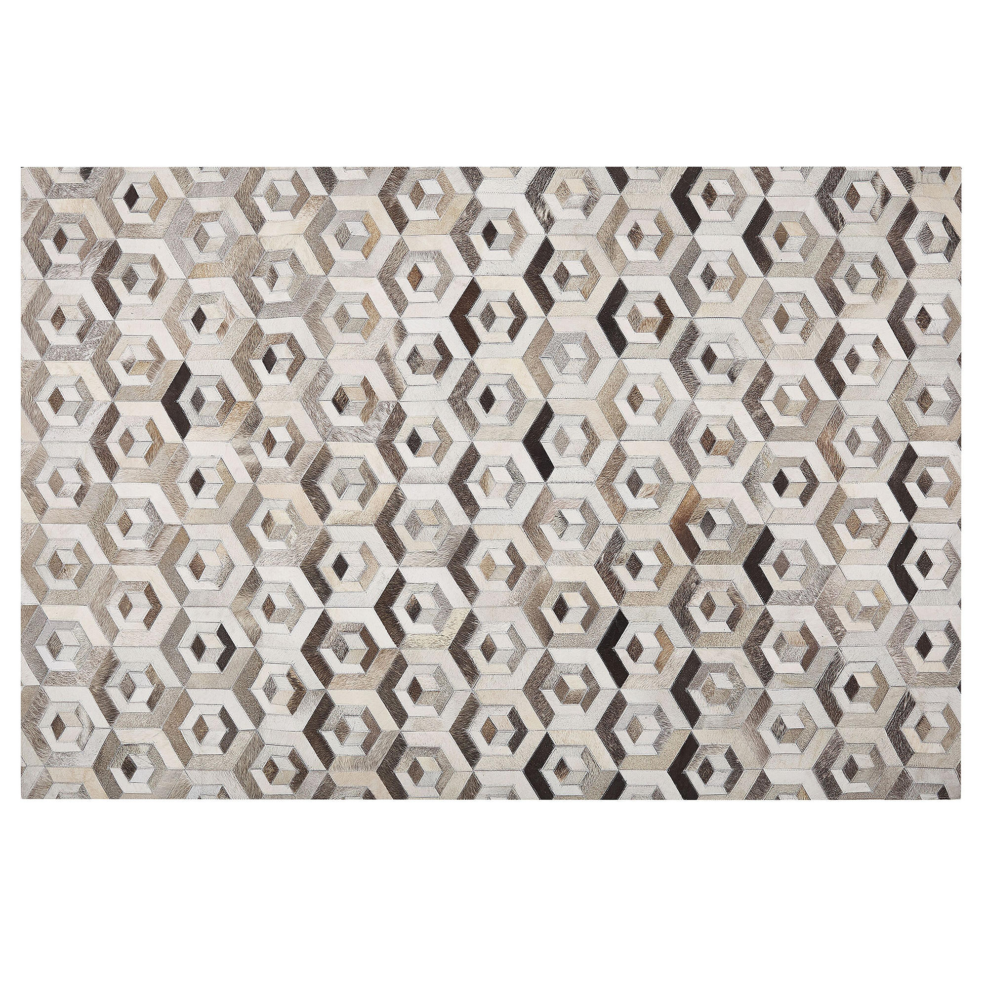 KURZFLOR-TEPPICH Tavak 200/140 cm - Braun, Fell (140/200cm) - Beliani