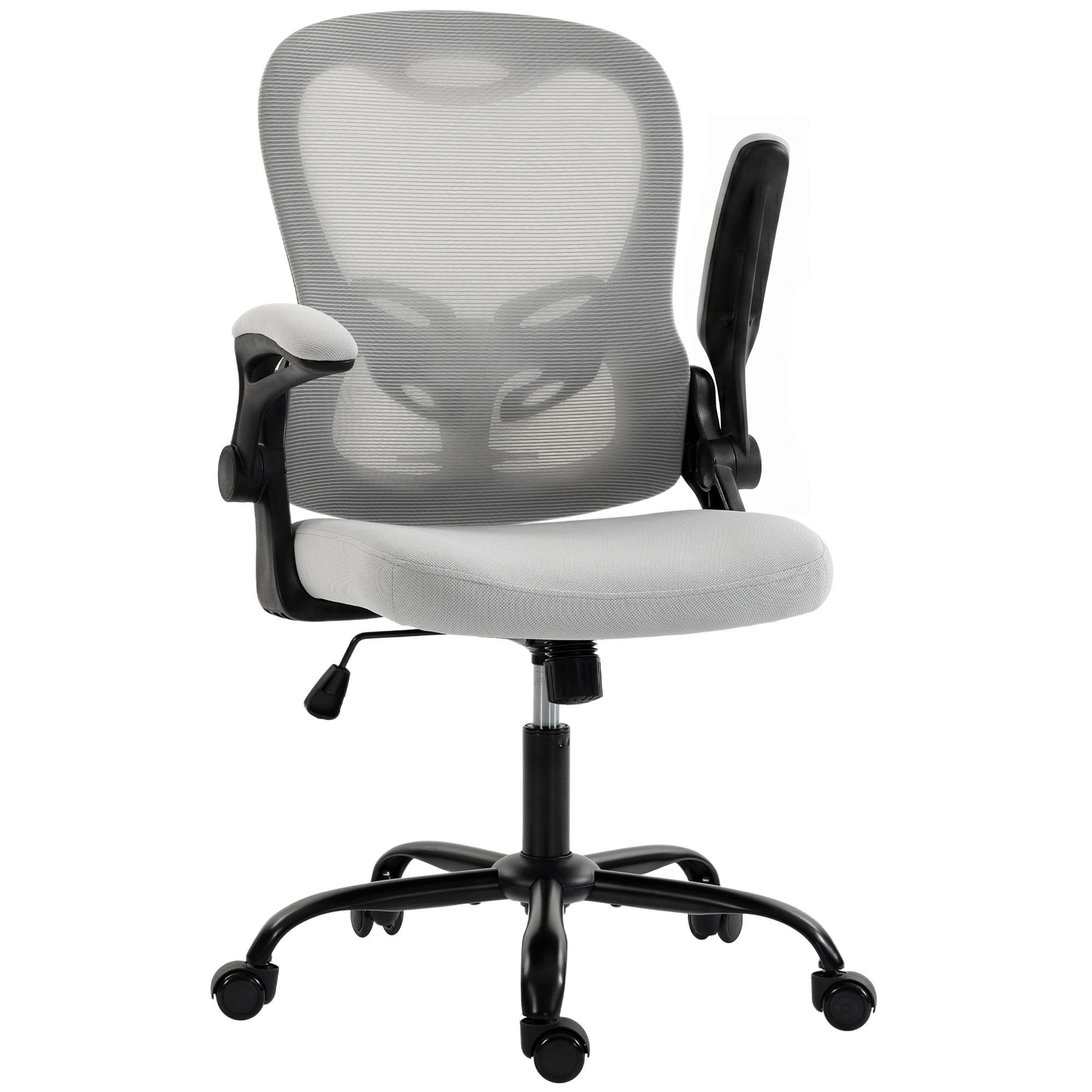 BÜROSTUHL Hellgrau 62.0/58.0/110.5 cm - Hellgrau, Textil (58/110.5/62cm)