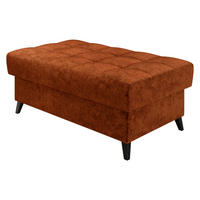 POLSTERHOCKER Nord - Schwarz/Bronzefarben, Holz/Textil (106/44/67cm) - MIRJAN24