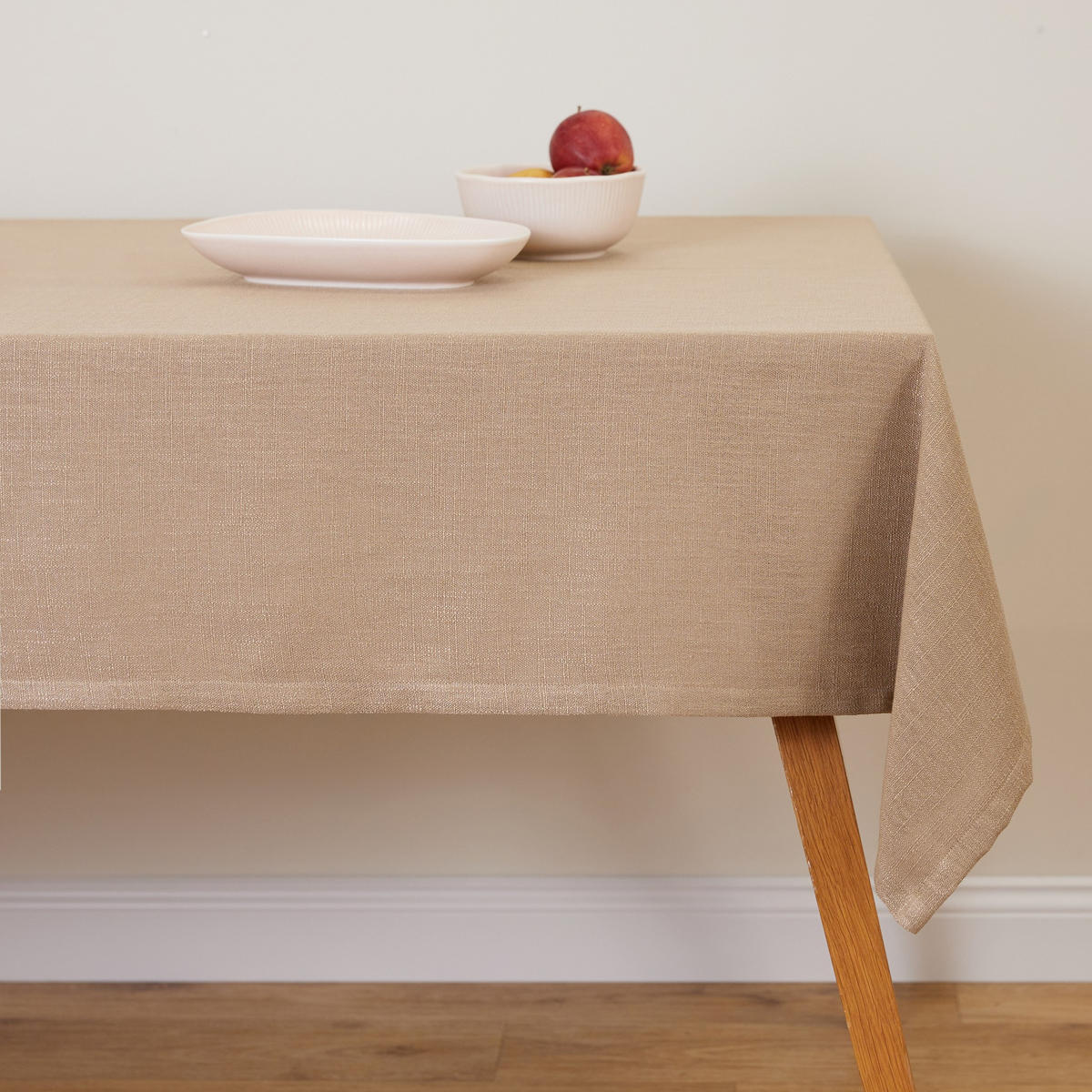 TISCHDECKE Clifden - Beige, Textil (180/130/1cm) - home&you