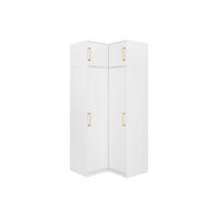 KLEIDERSCHRANK - 115.2 cm x 106.5 cm - holz - weiß Lizandro - Weiß, Holz (115.2/245/106.5cm) - Vente-Unique