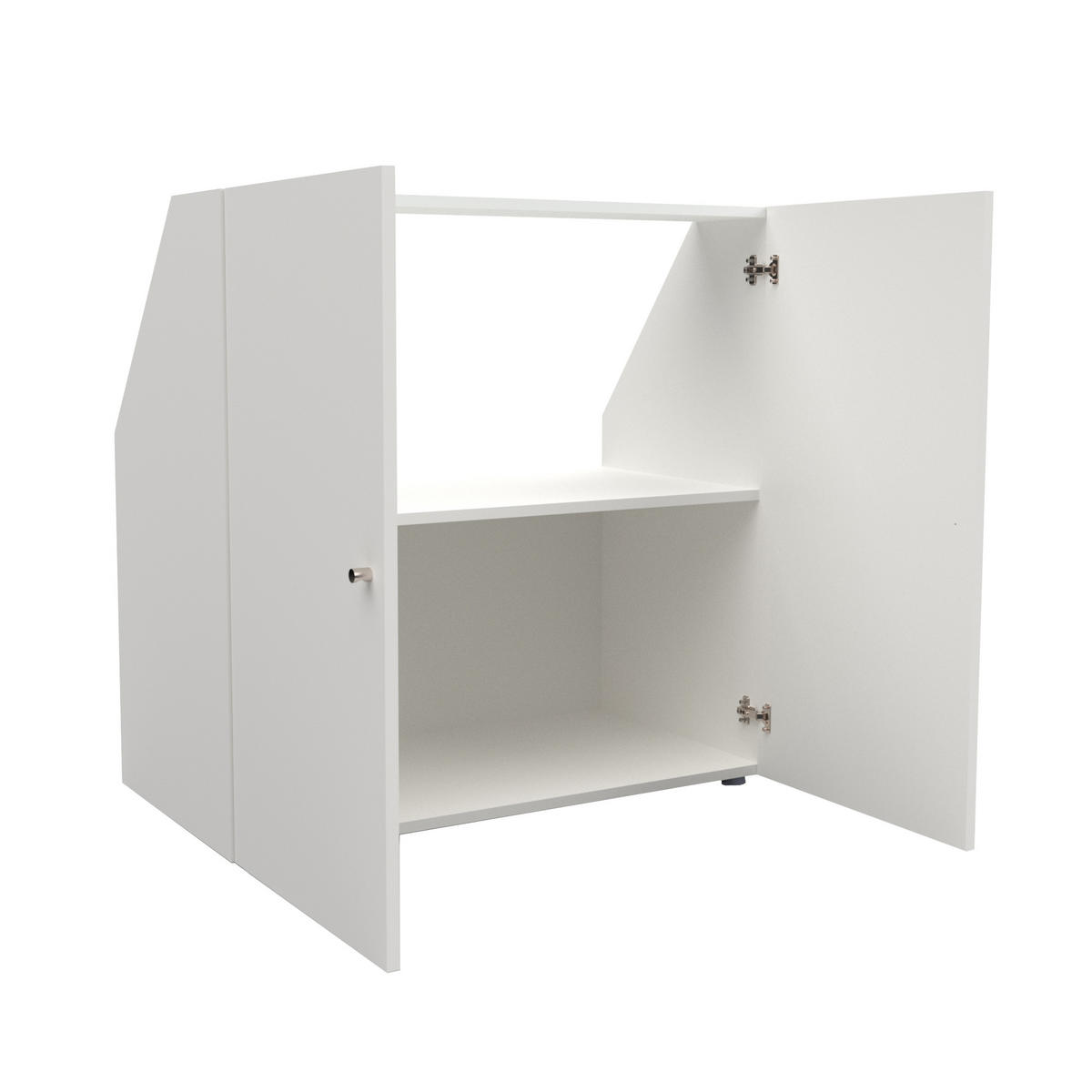 DACHSCHRÄGENSCHRANK CALI/ 100/100/51.8 cm - Weiß - Weiß, Holzwerkstoff (51.8/100/100cm) - Weber Industries