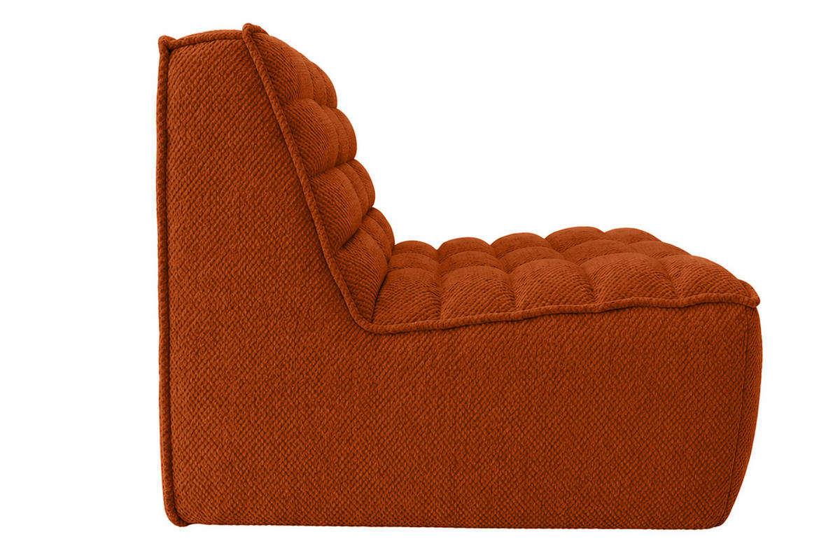 SESSEL, Loungesessel, Plüschstoff Pop, Kupfer, LAZY - Kupferfarben, Holz (80/76/93cm) - Kaiser Möbel