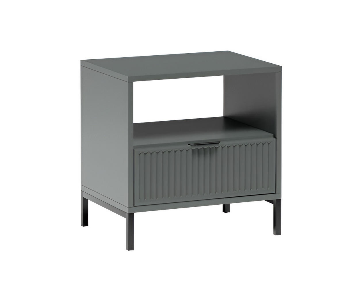 NACHTTISCH LINKA STYLES LS-07 - Dunkelgrün, Holzwerkstoff (55/55/41cm) - Meblini