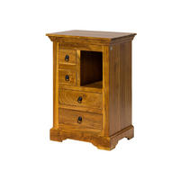 KOMMODE Akazie 55x40x80 honig lackiert OXFORD #0503 - Braun, Holz (55/80/40cm) - Massivmoebel24